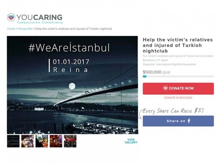 INA creates crowd fund to raise money for victim&#039;s relatives of Turkish nightclub terrorist attack